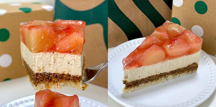 STARBUCKS(スターバックス)のおすすめスイーツ「白桃&アールグレイケーキ」