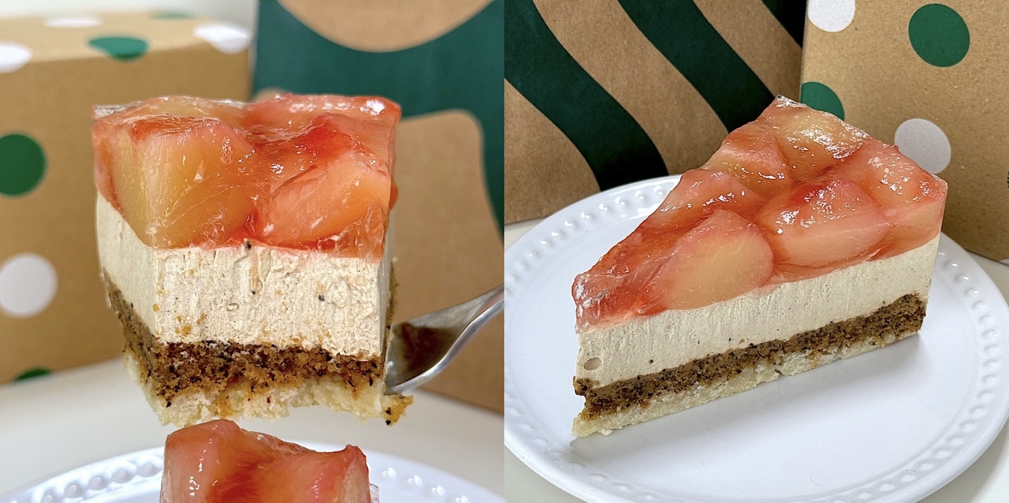 STARBUCKS（スターバックス）のおすすめスイーツ「白桃＆アールグレイケーキ」