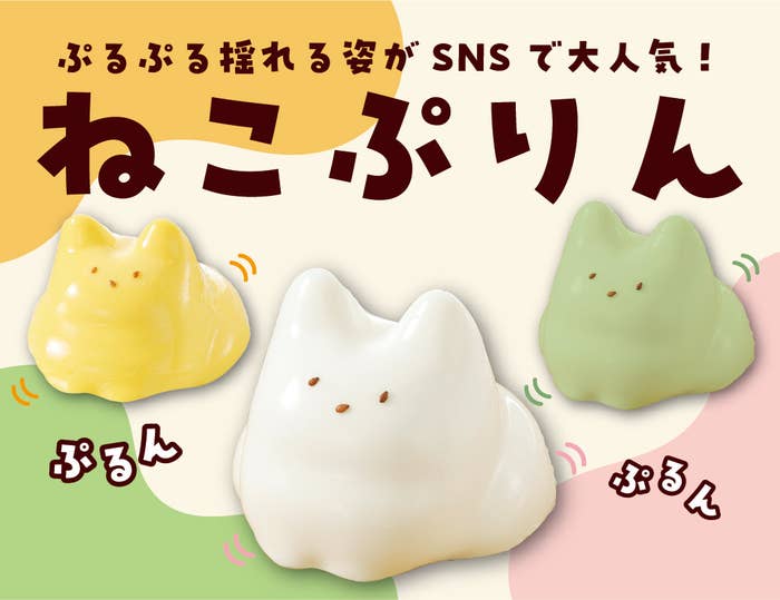 ぷるぷる揺れる姿がSNSで大人気！ねこぷりん