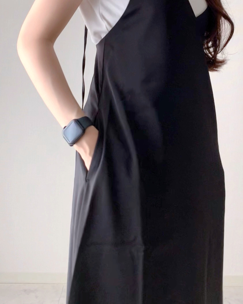 GU(ジーユー)のおすすめファッションアイテム「サテンキャミソールワンピース+E」