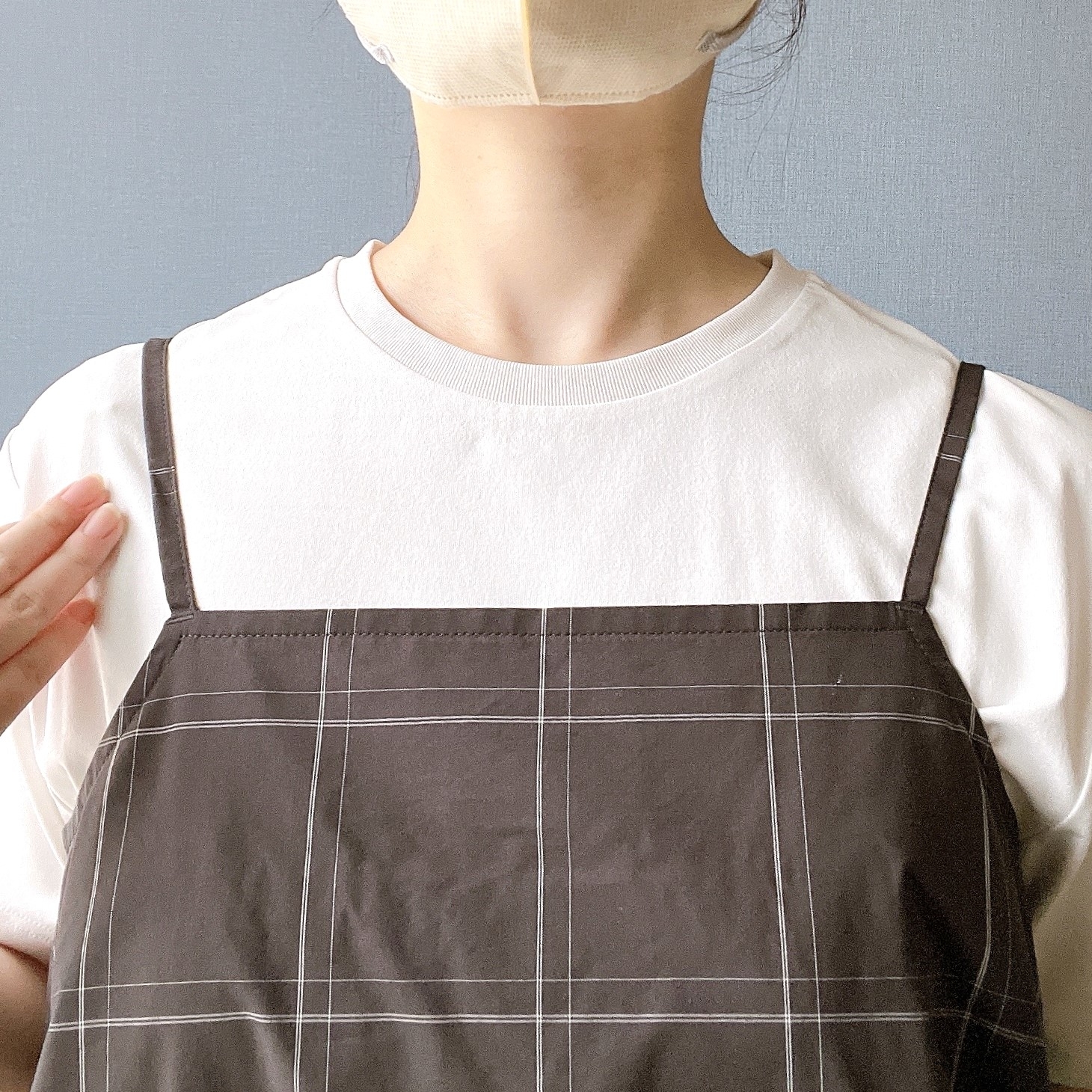 無印良品のオススメのワンピース「婦人 乾きやすいブロード キャミソールワンピース」