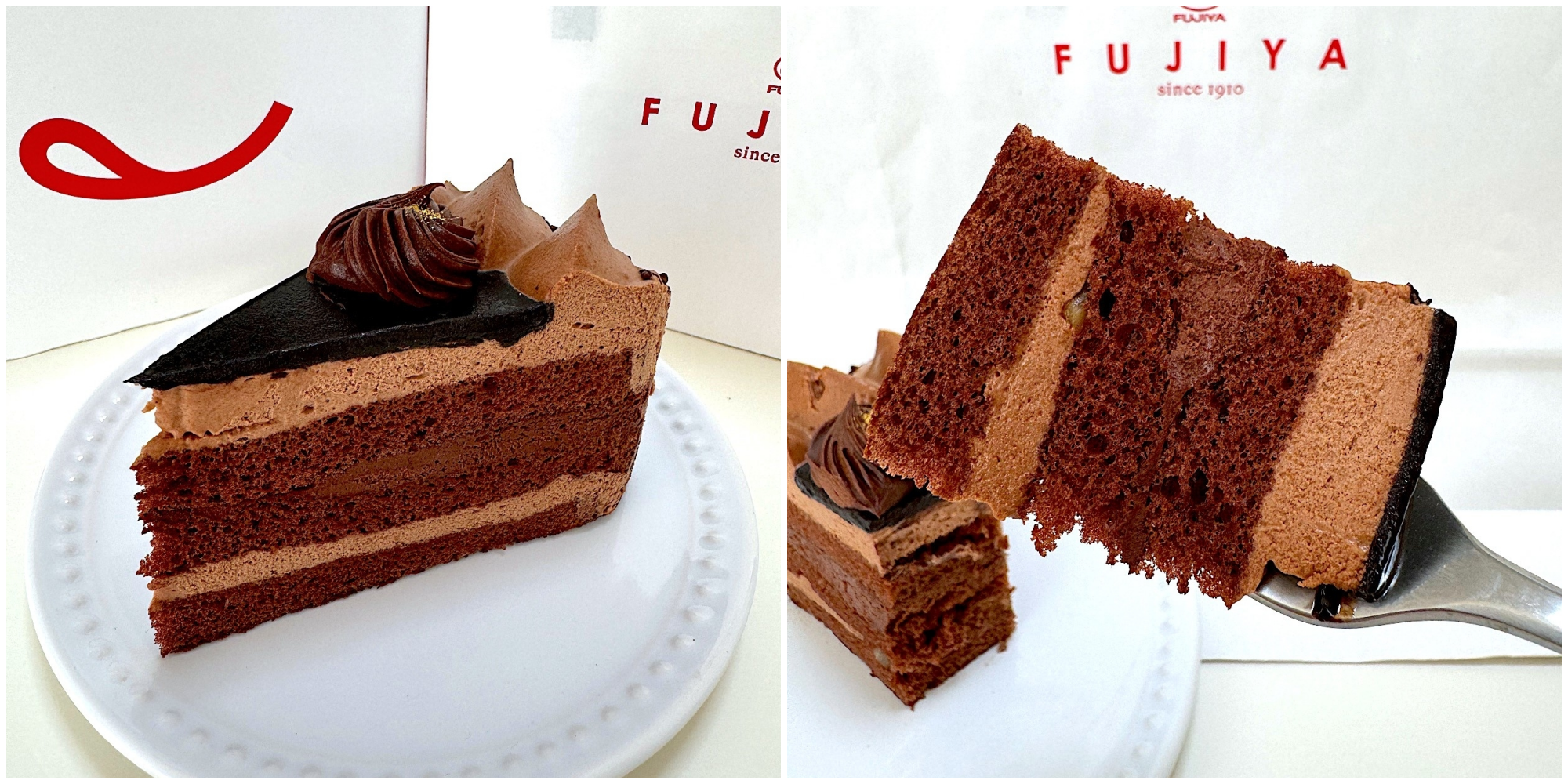 不二家のオススメのケーキ「プレミアムチョコ生ケーキ」