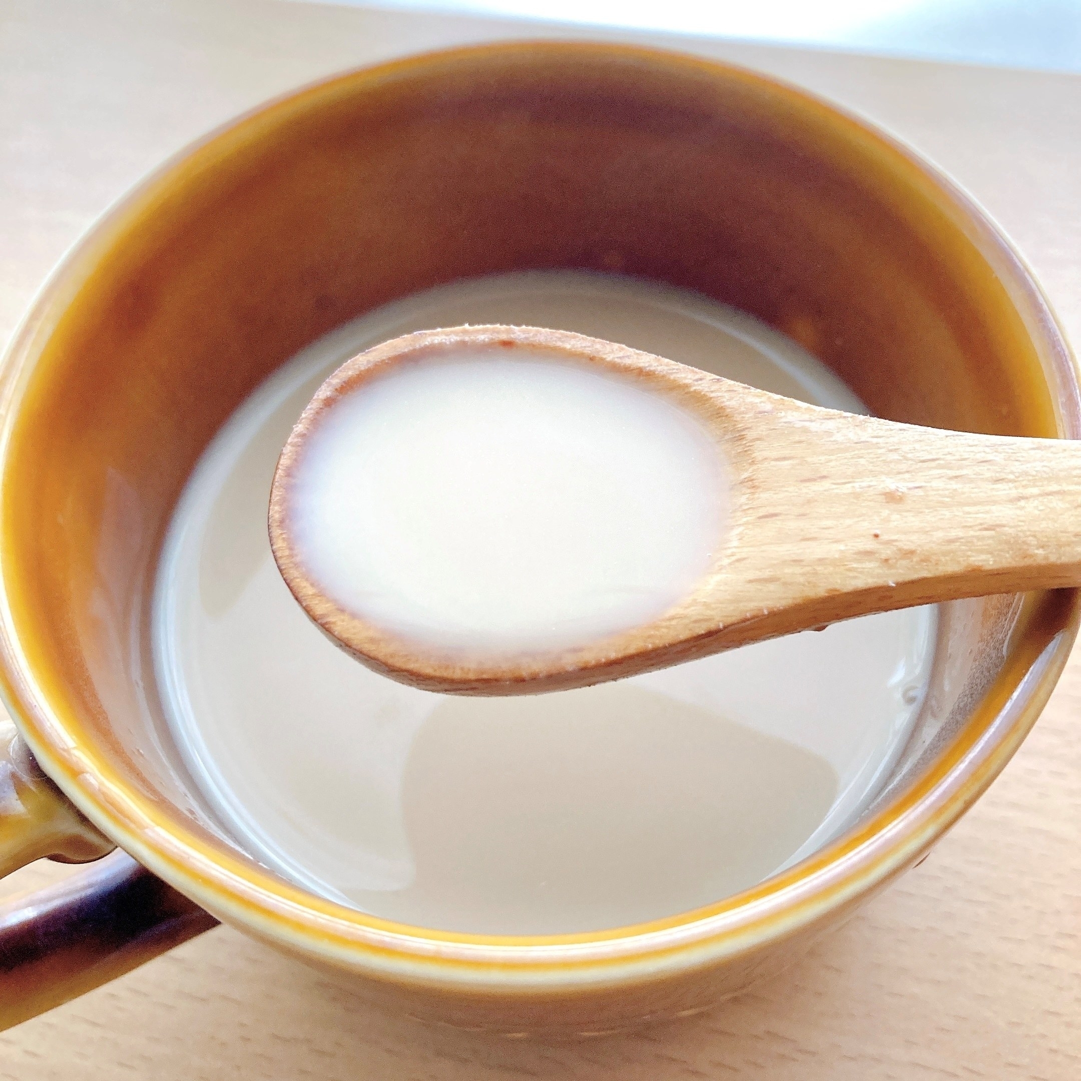 無印良品のオススメのドリンク「おうちで味わうカフェメニュー 塩バターキャラメルラテ」