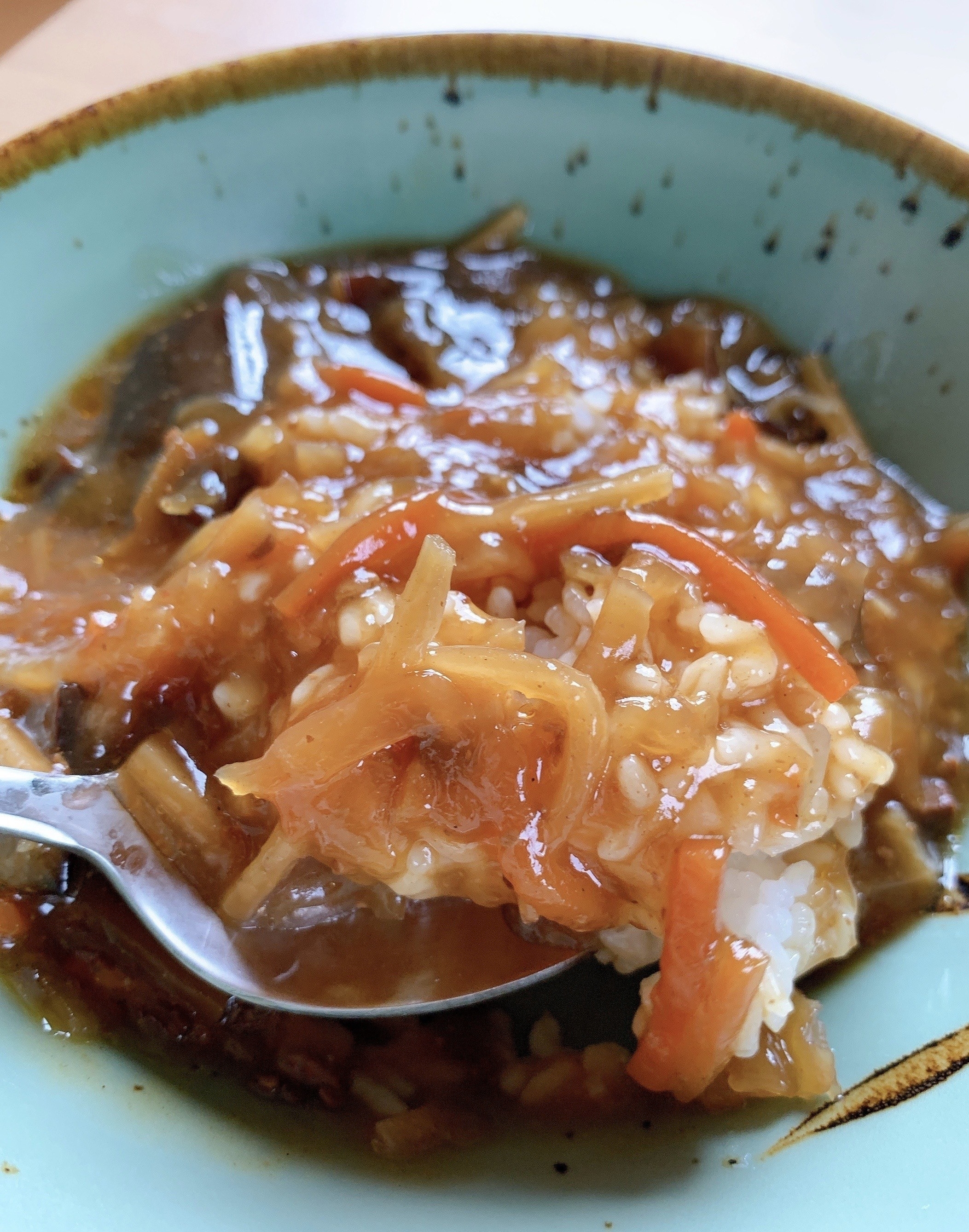 無印良品のおすすめフード「ごはんにかける 酸辣湯（サンラータン）」