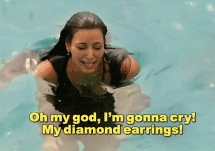 Kim Kardashian on "Keeping Up with the Kardashians"