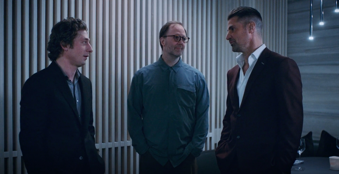 Carmy speaks to Kevin Boehm and Wylie Defresne