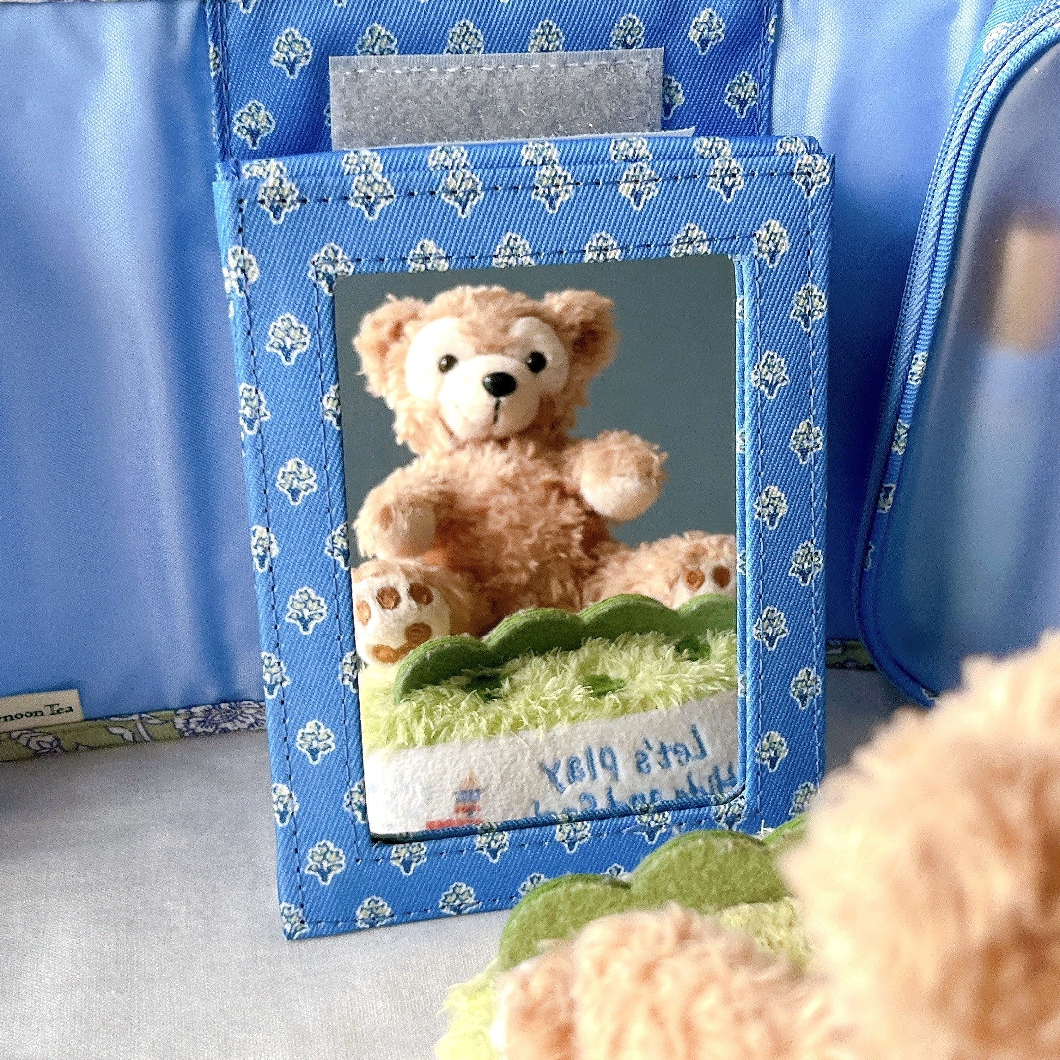 アフタヌーンティーのオススメのグッズ「ブロックプリント調そのままメイクポーチ」