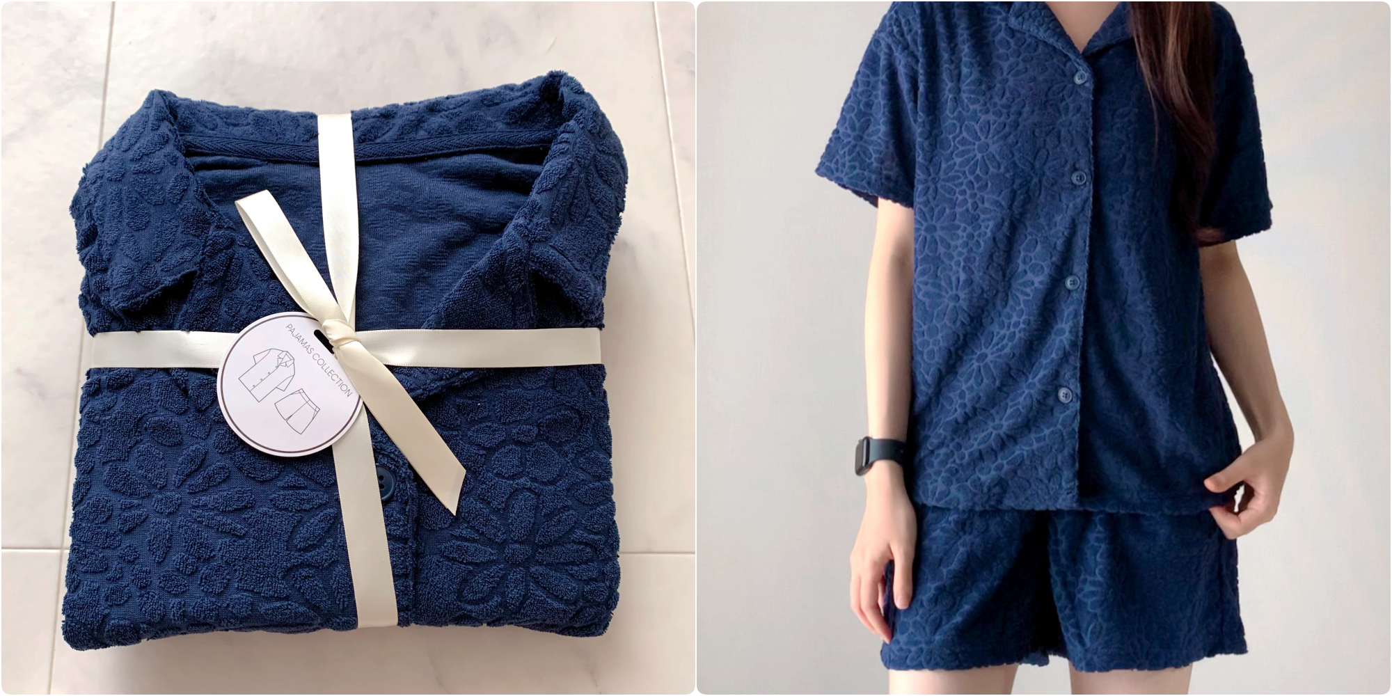 GU（ジーユー）のおすすめファッションアイテム「ソフトパイルパジャマ（半袖＆ショートパンツ）（フラワー）」