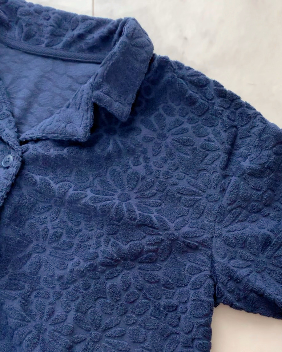 GU（ジーユー）のおすすめファッションアイテム「ソフトパイルパジャマ（半袖＆ショートパンツ）（フラワー）」