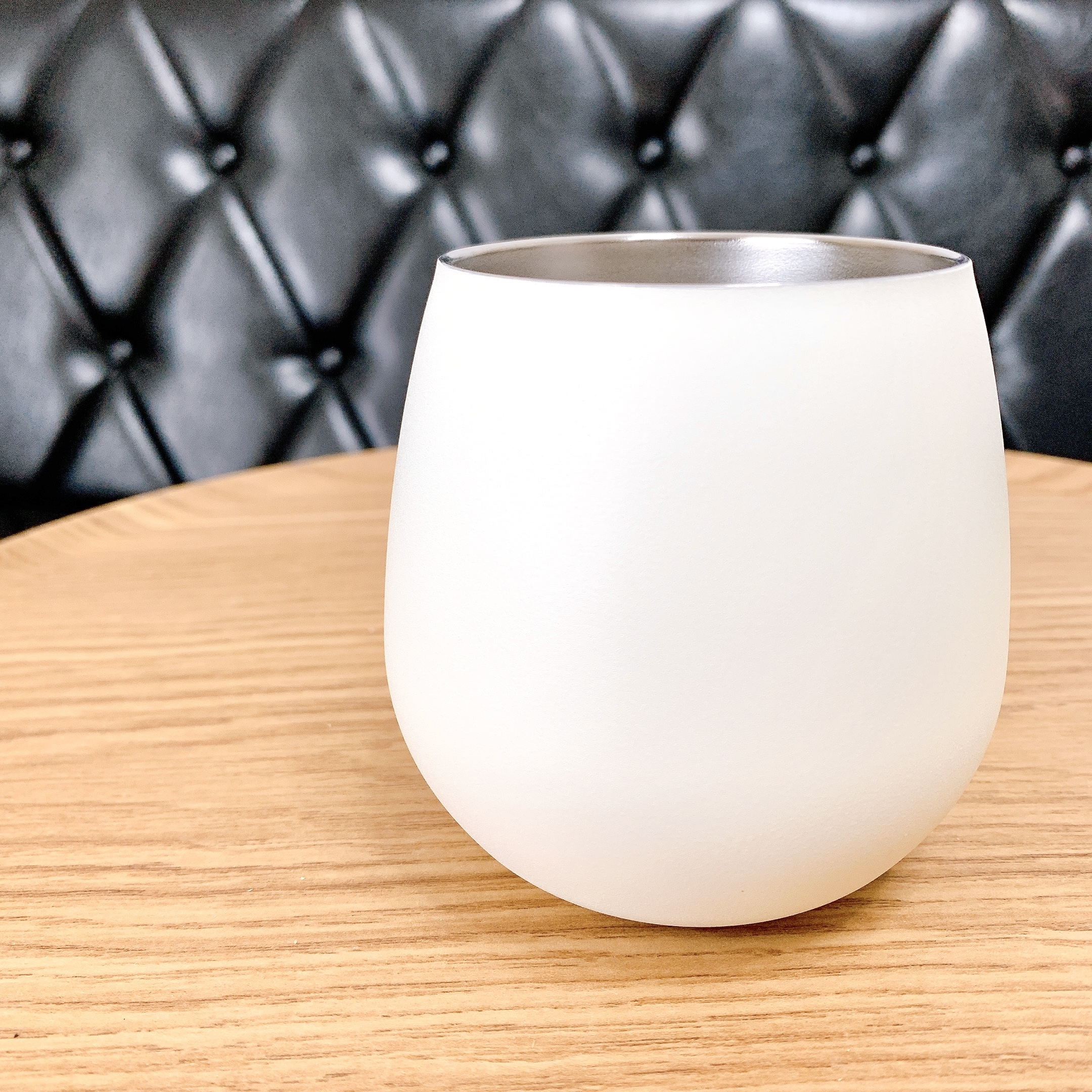 ニトリのおすすめの便利グッズ「まあるいステンレスタンブラー(250mL ベージュ)」