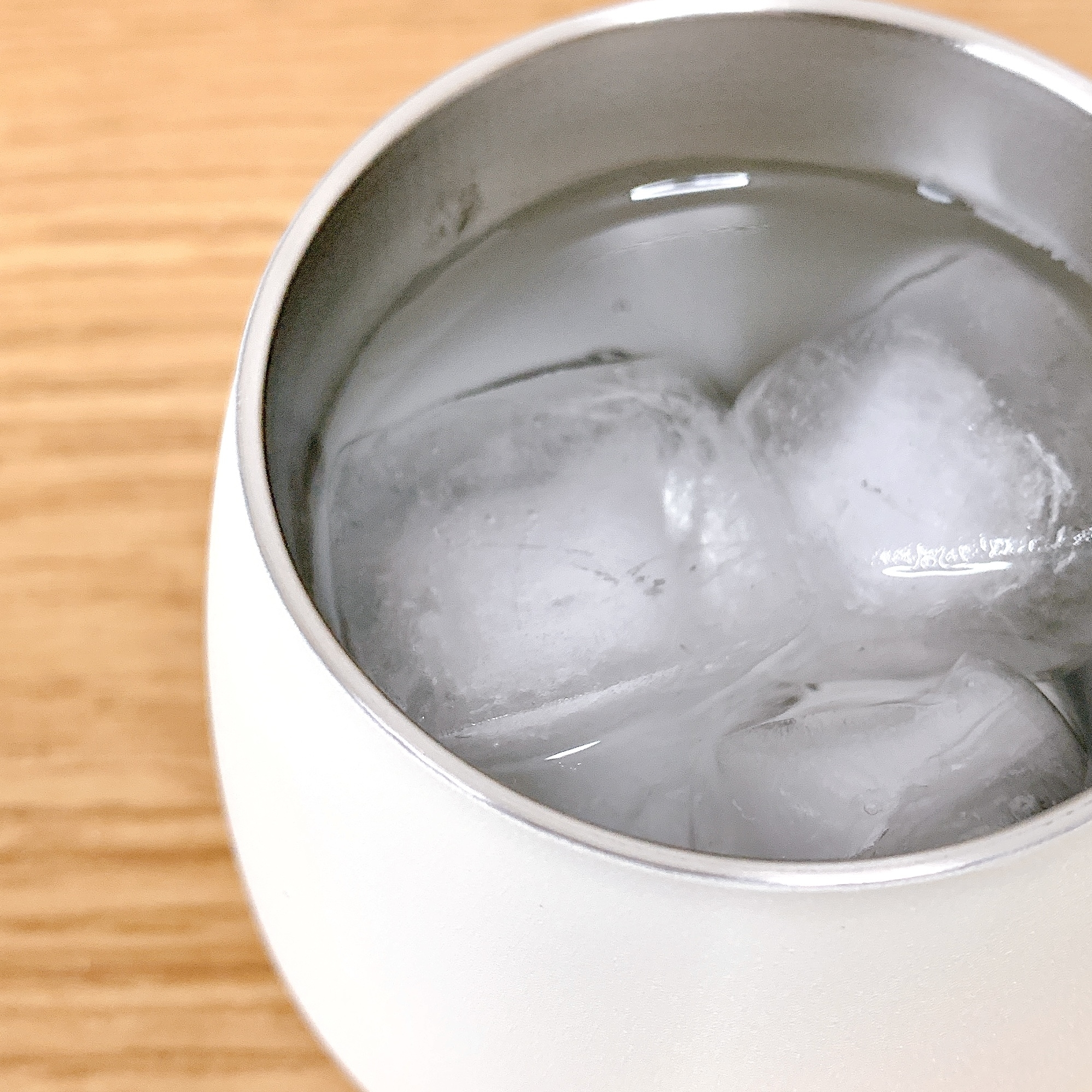 ニトリのおすすめの便利グッズ「まあるいステンレスタンブラー(250mL ベージュ)」