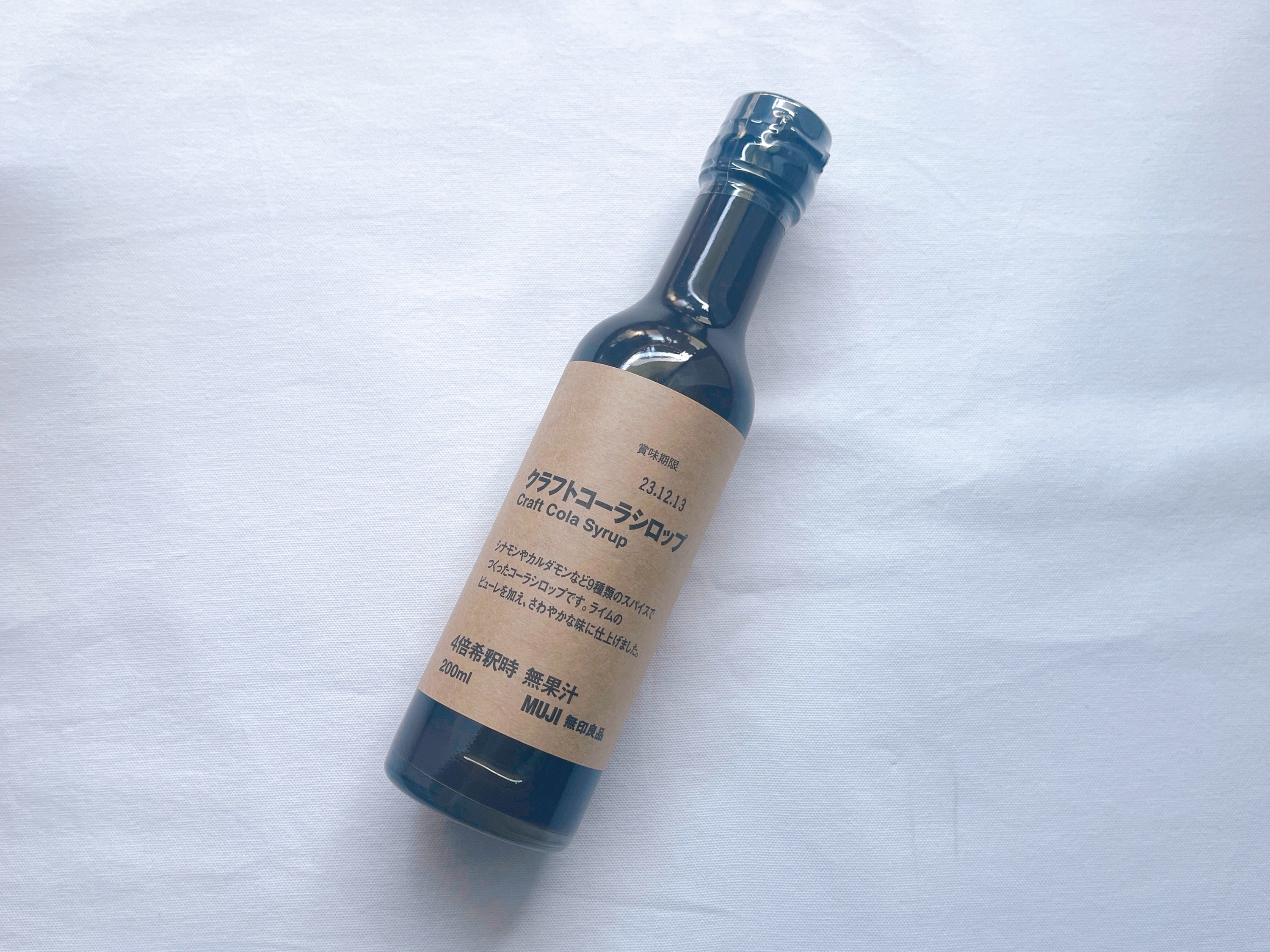無印良品ののオススメのドリンク「クラフトコーラシロップ」