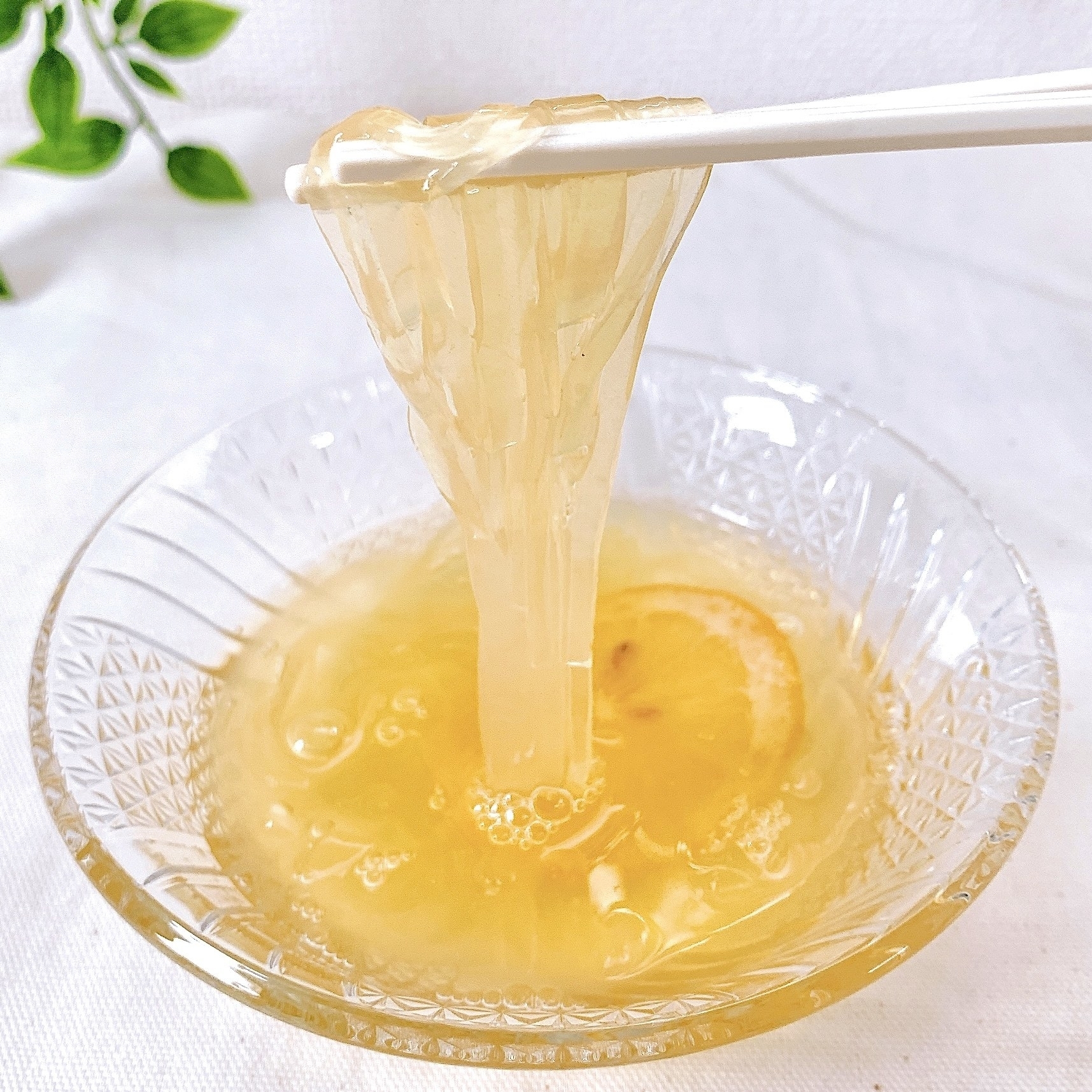 無印良品のおすすめのスイーツ「フルーツ葛切り レモン＆アールグレイ」