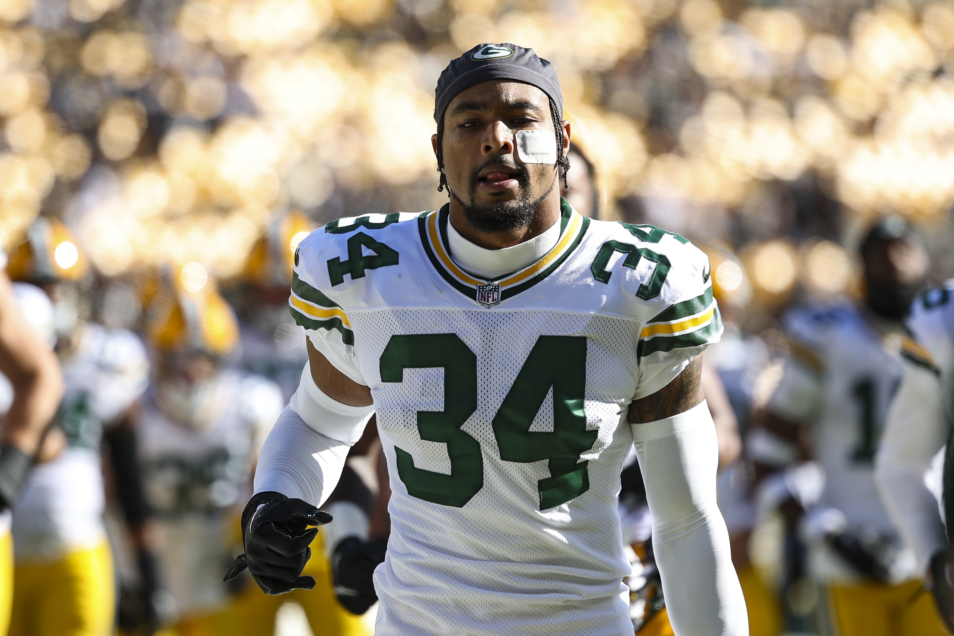 Jonathan Owens during his stint with the Green Bay Packers