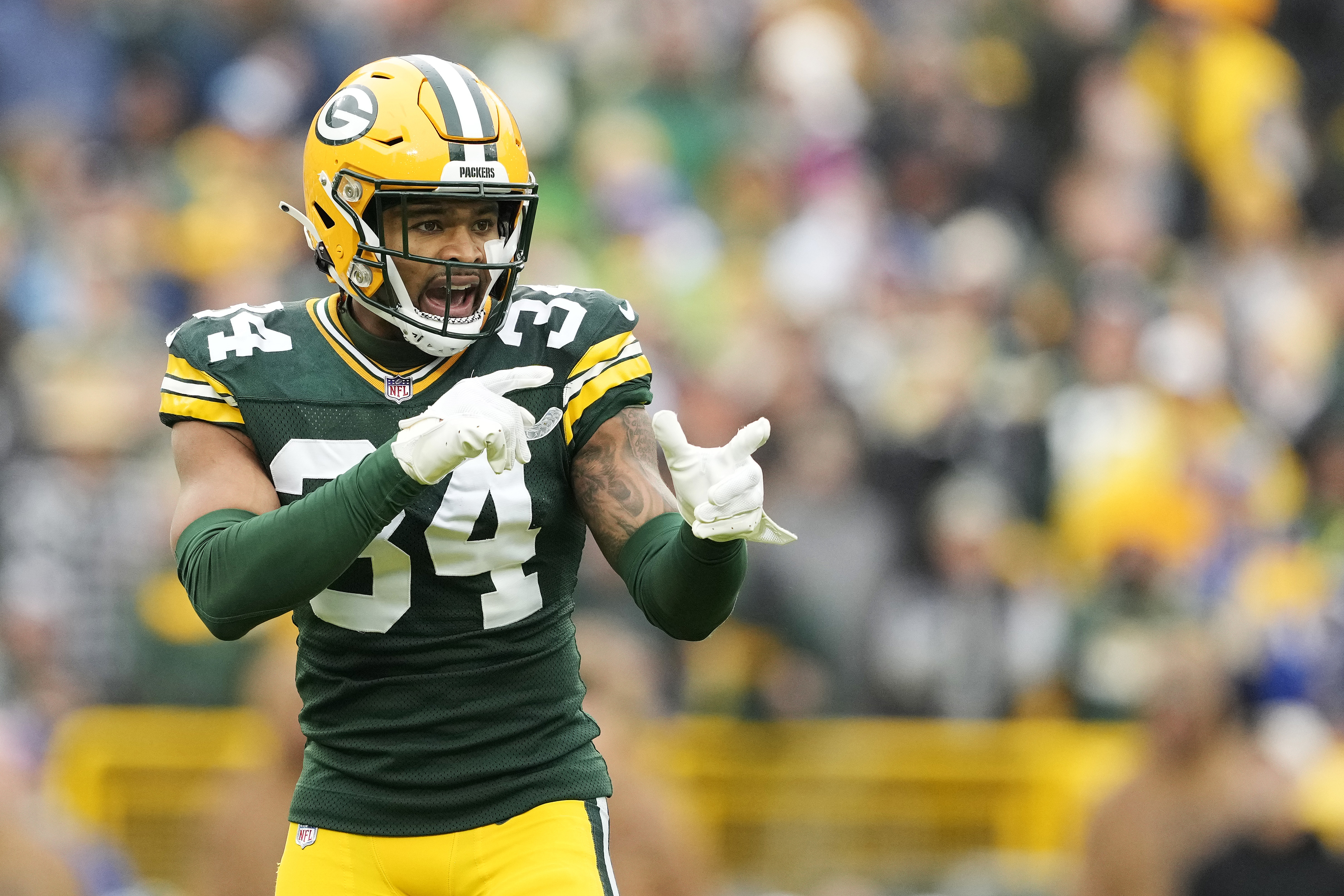 Owens representing the Packers.