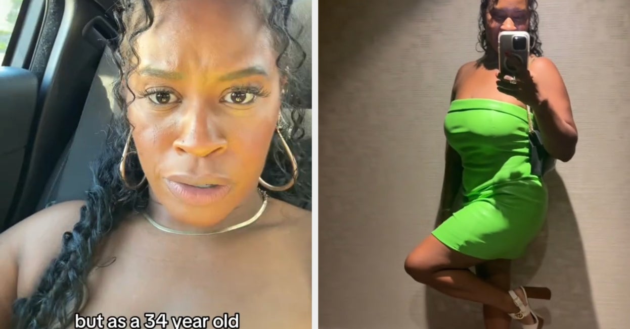 TikToker in green dress calls viral video of wearing heels to nightclubs a 'little joke'