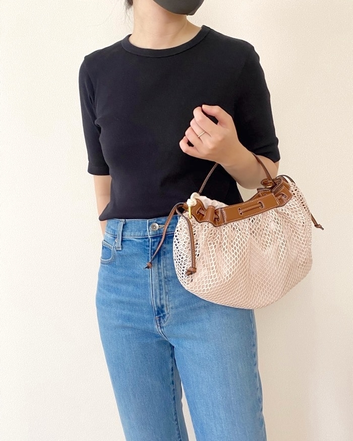 ZARA（ザラ）のおすすめファッションアイテム「メッシュ クロスボディバッグ」のコーディネート