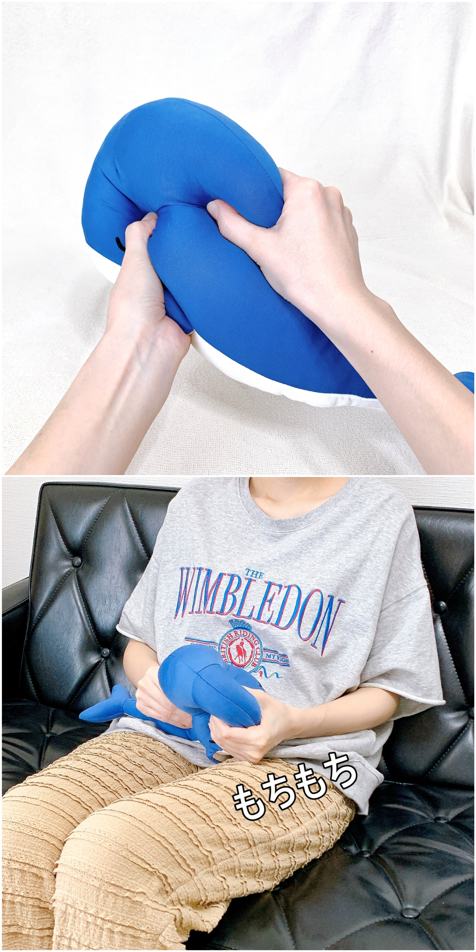 ニトリのおすすめの便利グッズ「ひんやりぬいぐるみ クジラ S（Nクール クジラ S FA01C-G）」