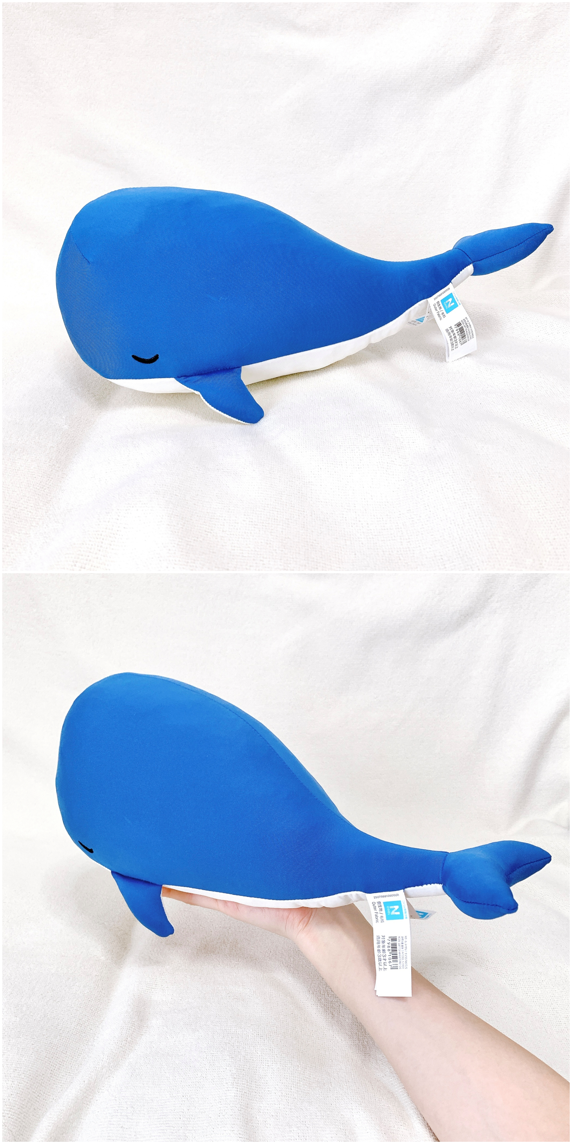 ニトリのおすすめの便利グッズ「ひんやりぬいぐるみ クジラ S（Nクール クジラ S FA01C-G）」