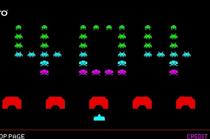 404エラーページのスペースインベーダー / タイトー公式サイトより