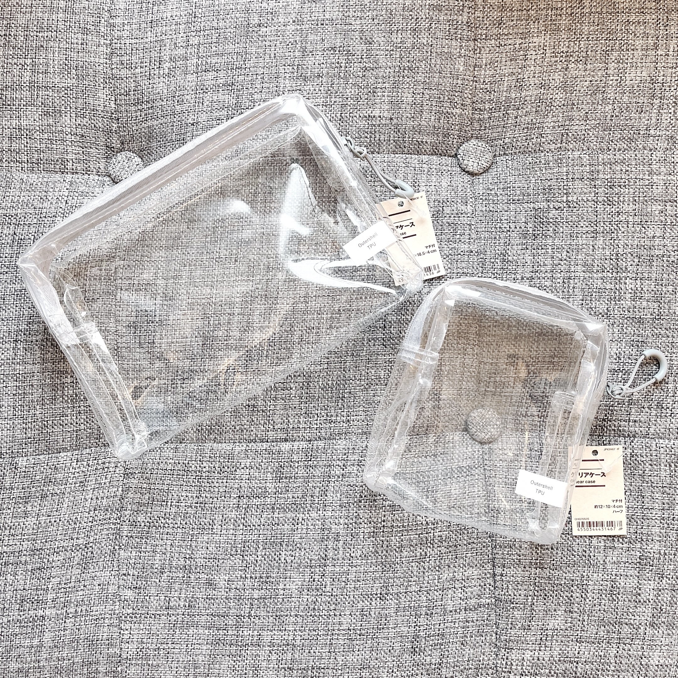 MUJI（無印良品）のおすすめ便利グッズ「TPUクリアケースマチ付 ハーフ」「TPUクリアケースマチ付」