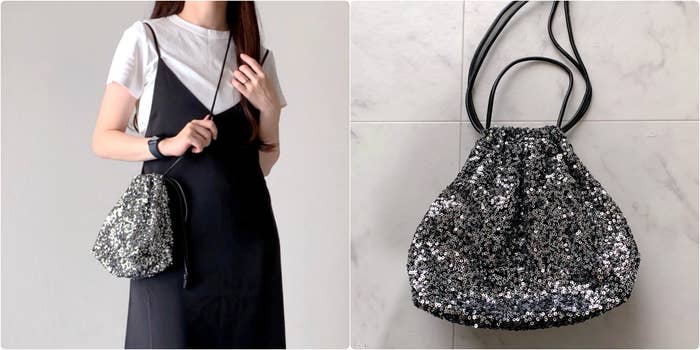 GU(ジーユー)のおすすめファッションアイテム「スパンコールバッグ+E」