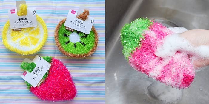 DAISO（ダイソー）のおすすめキッチン雑貨「手編みキッチンたわし」