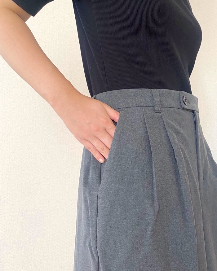 GU（ジーユー）のおすすめファッションアイテム「Wタックショートパンツ」