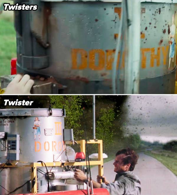 Side-by-Side of Dorothy V in Twisters vs. Dorothy III in Twister