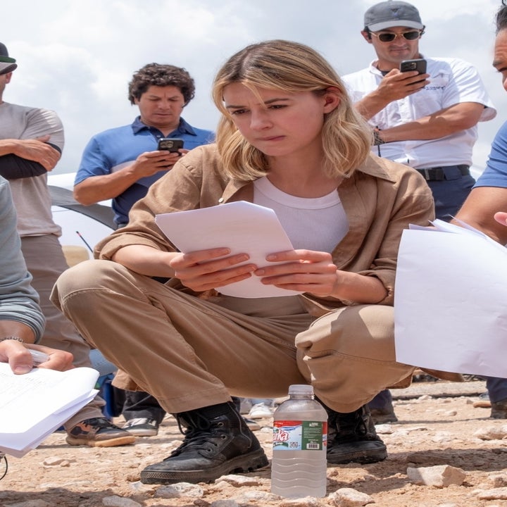 Daisy Edgar Jones on set of Twisters