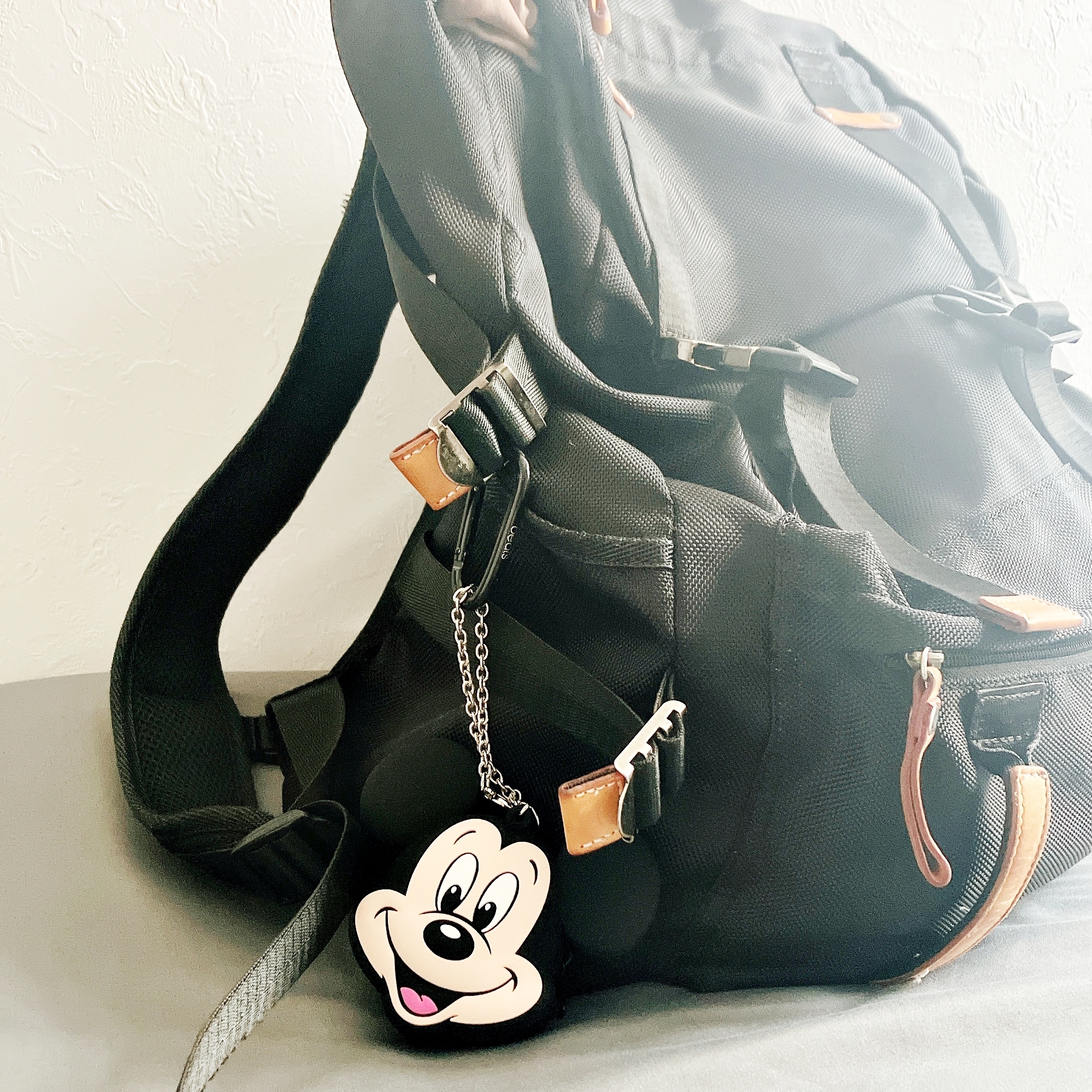 ディズニーランドのおすすめ小物入れ「バッグチャームケース付 ミッキー」