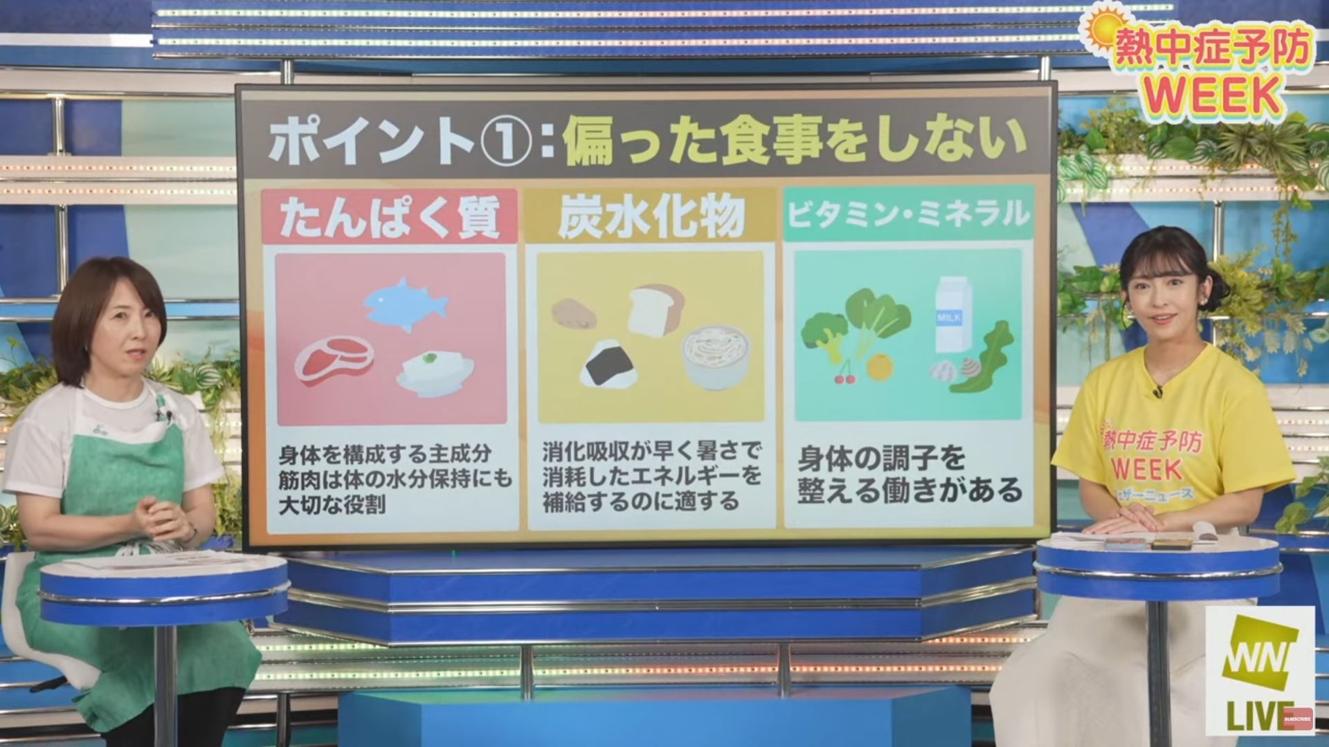 ウェザーニュースLiVE番組より