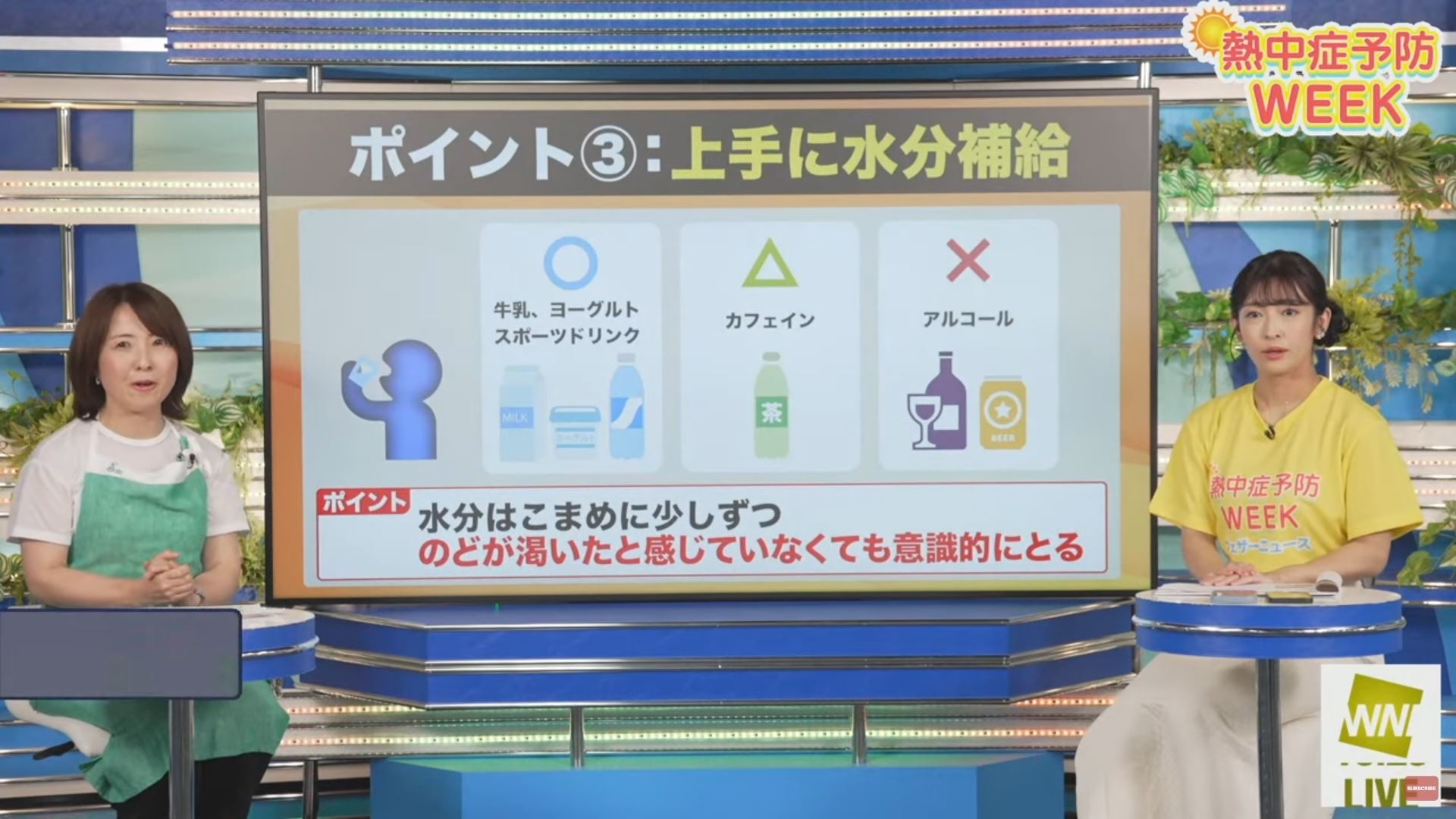 ウェザーニュースLiVE番組より