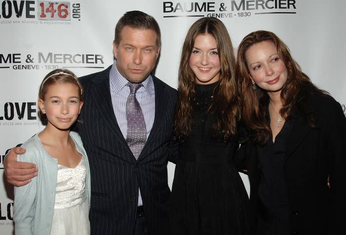 Stephen Baldwin attends an event with a pre-teen Hailey Bieber and other family members