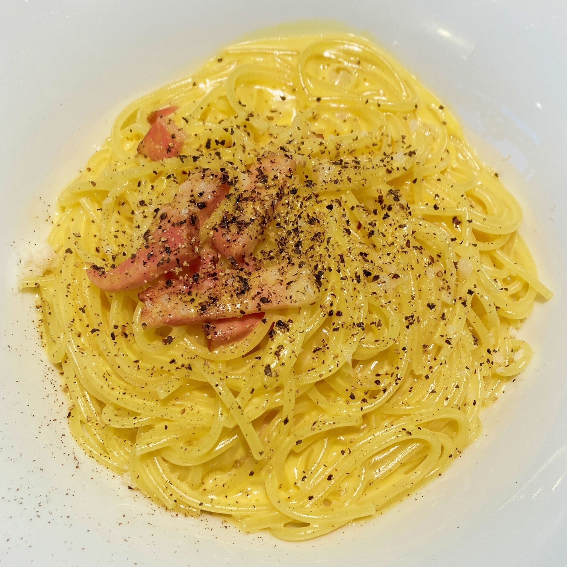 デニーズのおすすめフード「4種チーズのカルボナーラ」