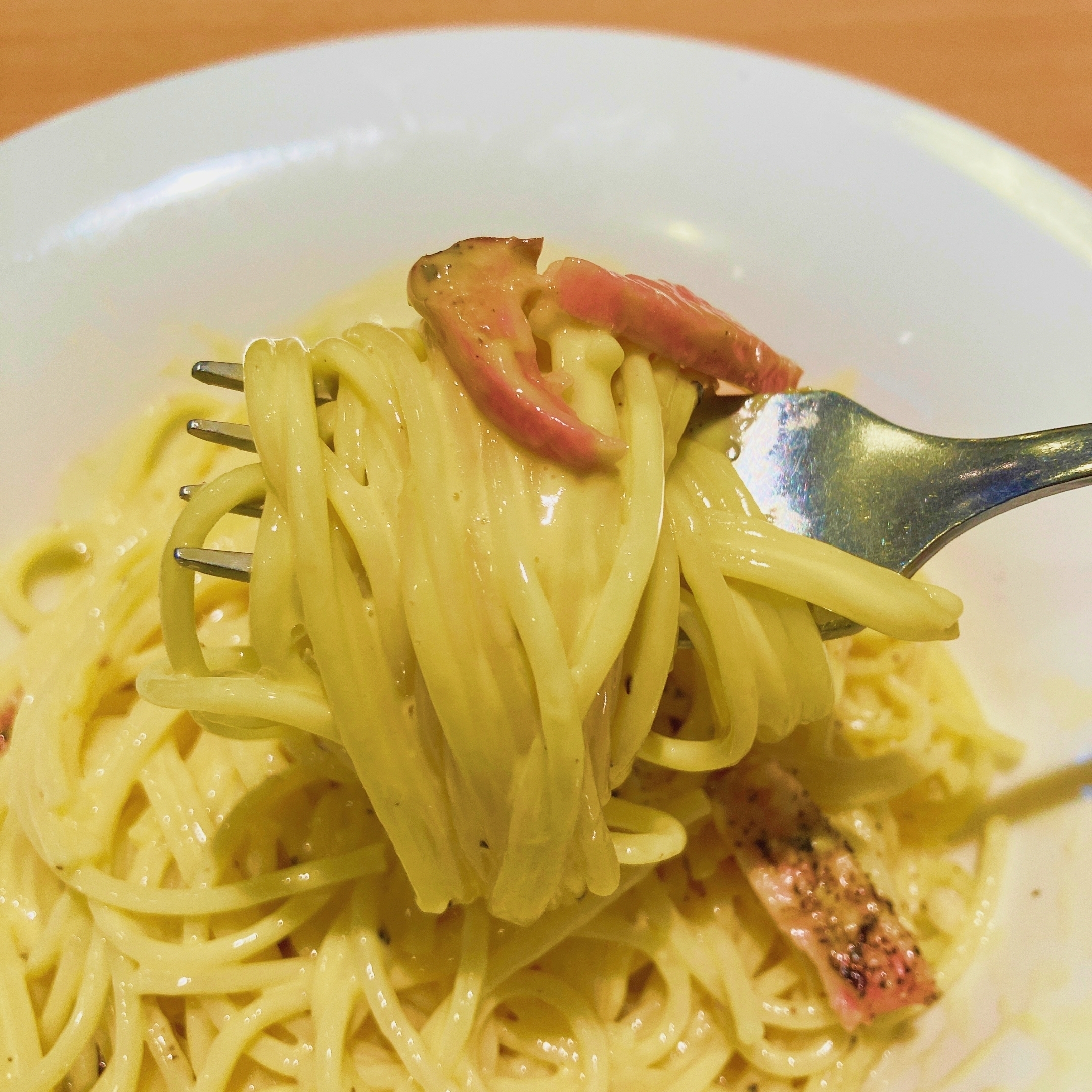 デニーズのおすすめフード「4種チーズのカルボナーラ」