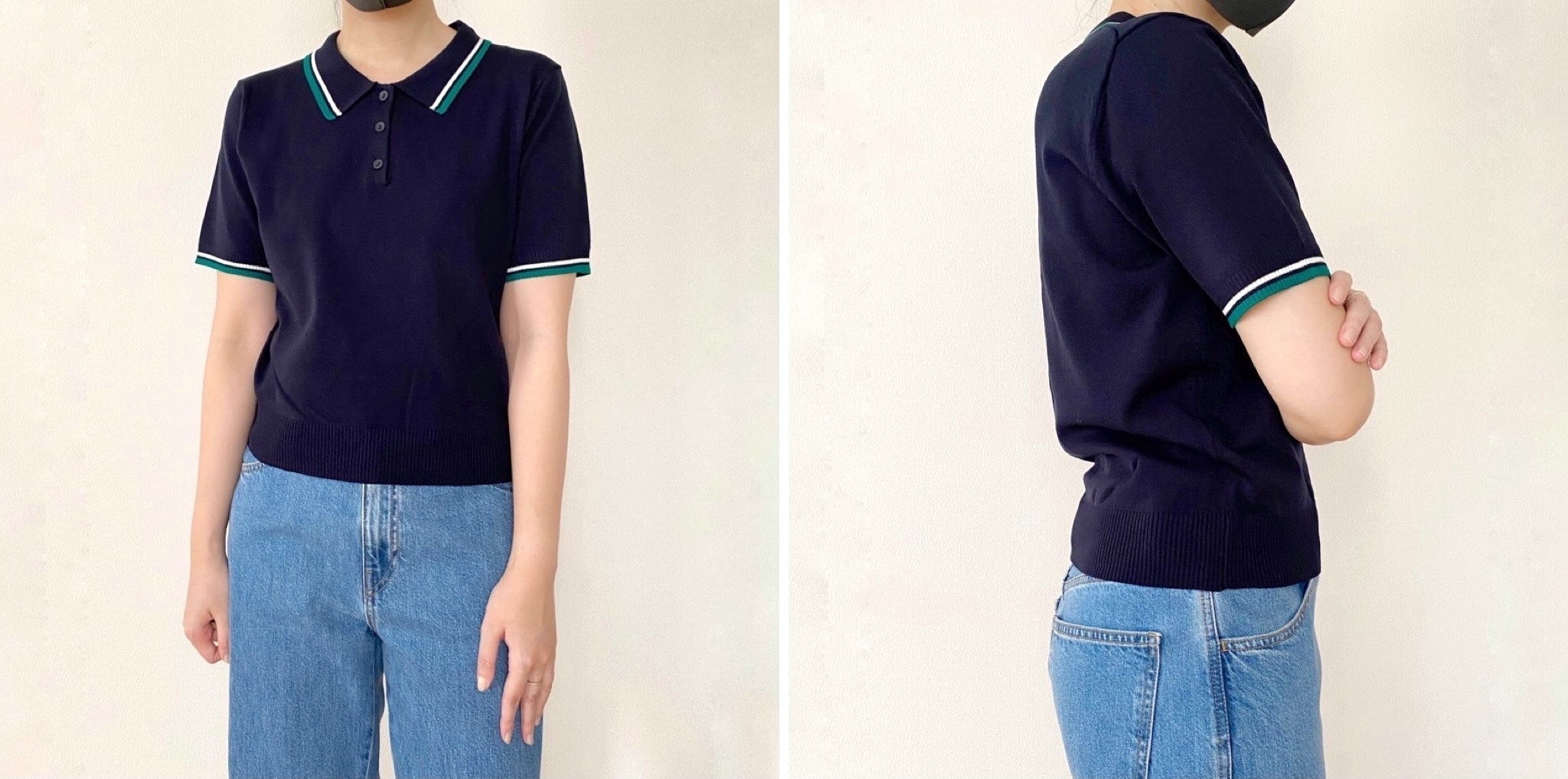 GU（ジーユー）のおすすめファッションアイテム「ポロセーター（半袖）Q」