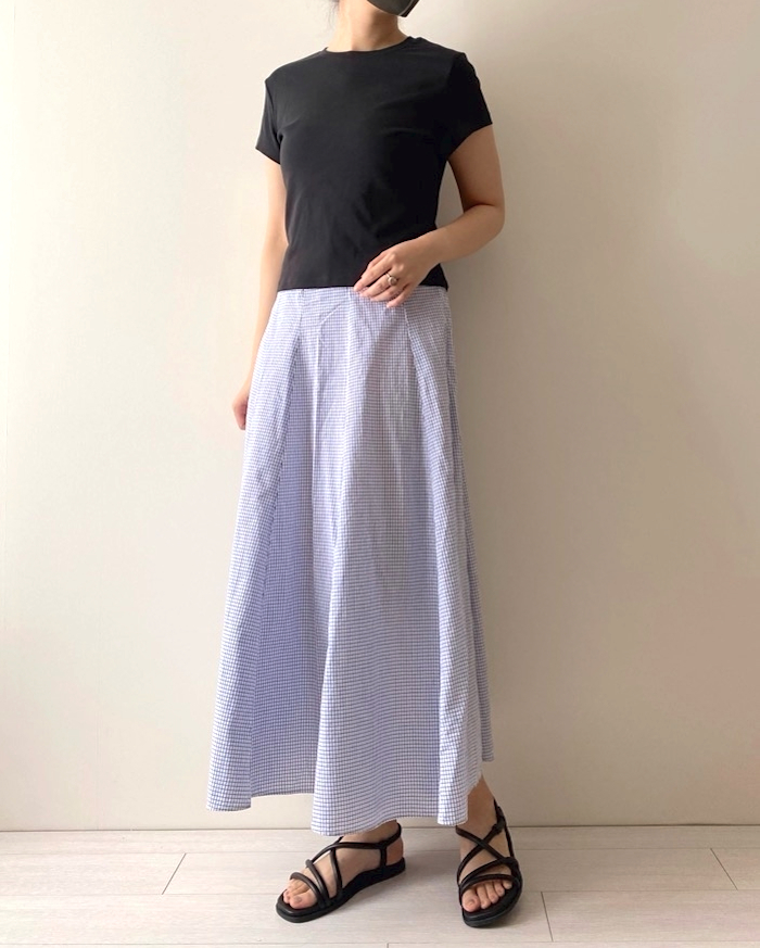 無印良品のおすすめファッションアイテム「婦人 涼感ブロードフレアスカート」