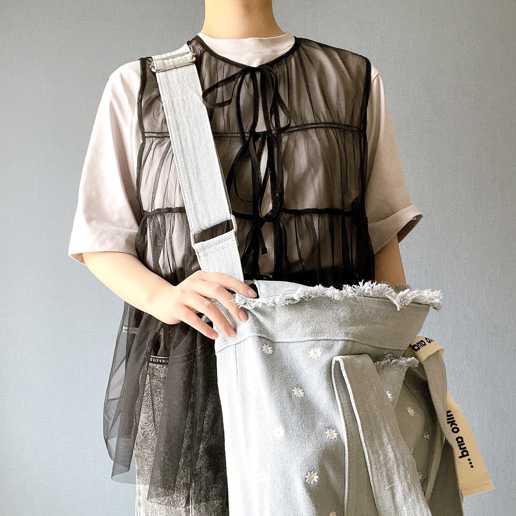 niko and…(ニコアンド)のおすすめガーリーバッグ「オリジナルキャンバス2WAYショルダーバッグ」