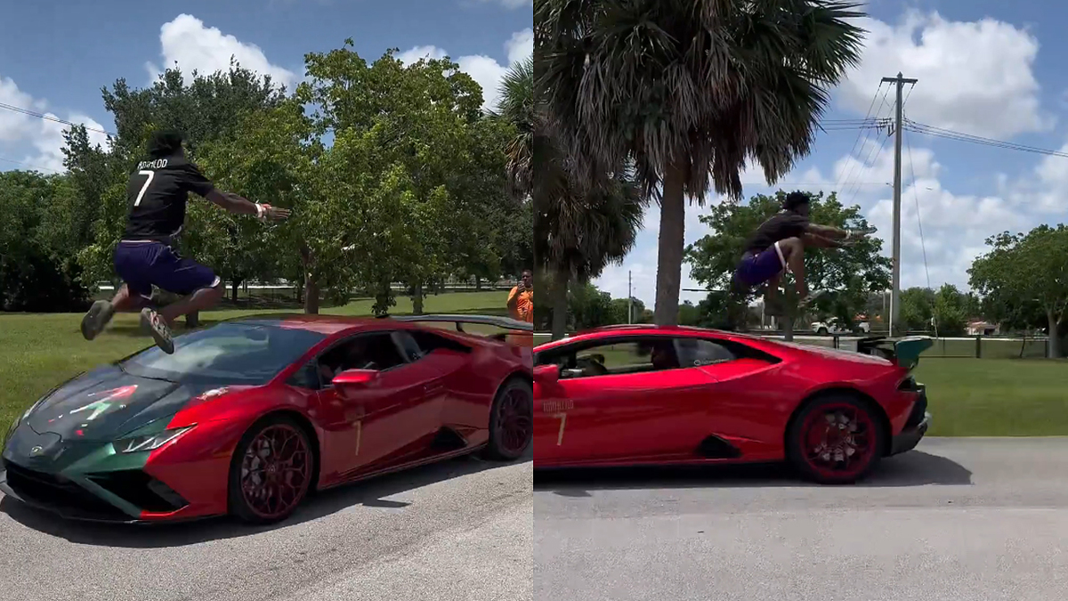 IShowSpeed Shares Video of Him Jumping Over Speeding Lamborghini | Complex