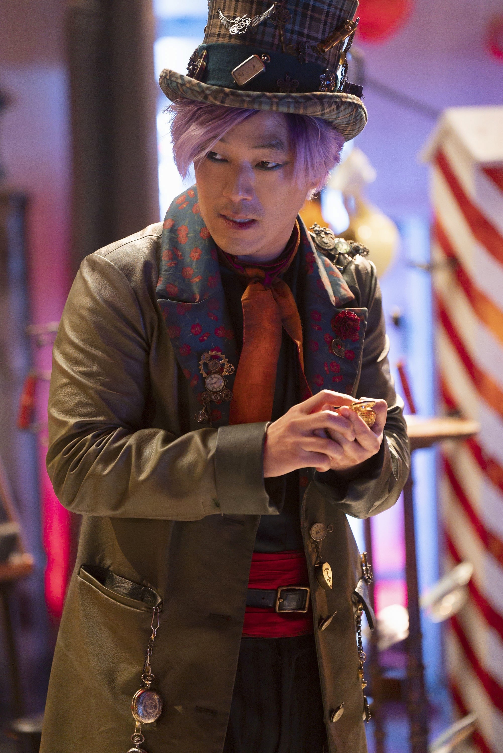 Leonardo Nam as Maddox Hatter in "Descendants: The Rise of Red"