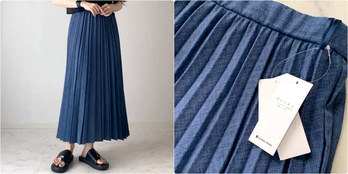 GLOBALWORK(グローバルワーク)のおすすめファッションアイテム「お手入れらくらくプリーツスカート/105155」