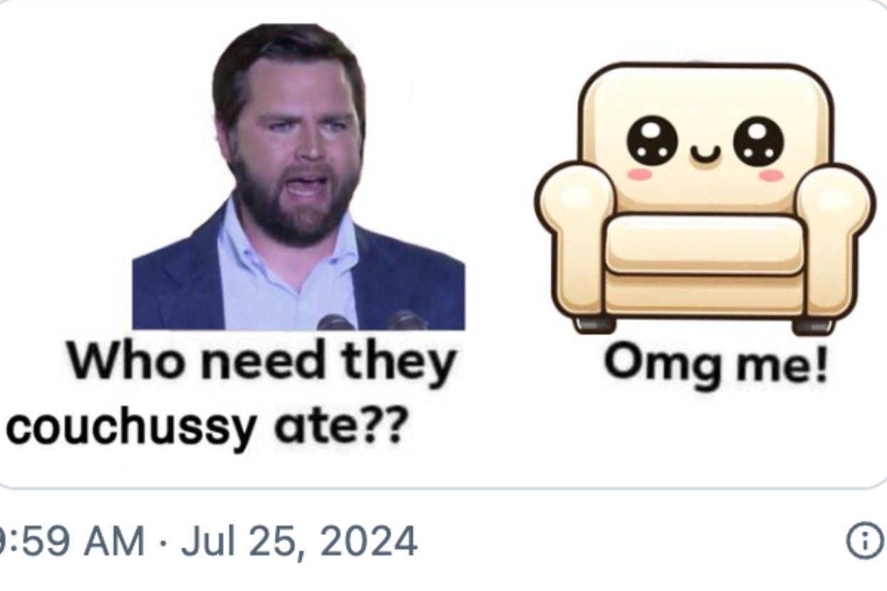 My Timeline Is Full Of Memes Suggesting JD Vance Had Sex With A Couch. Here’s Why (And The Best Ones)