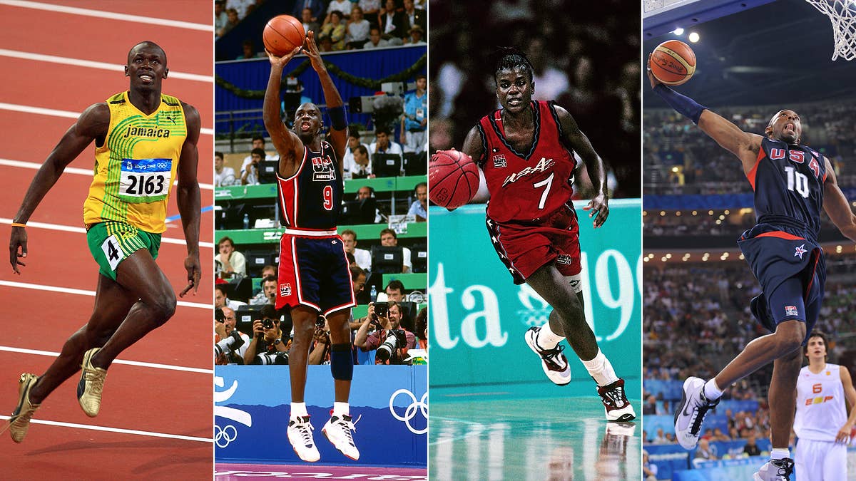From Michael Johnson’s gold spikes to Michael Jordan’s patriotic 7s.