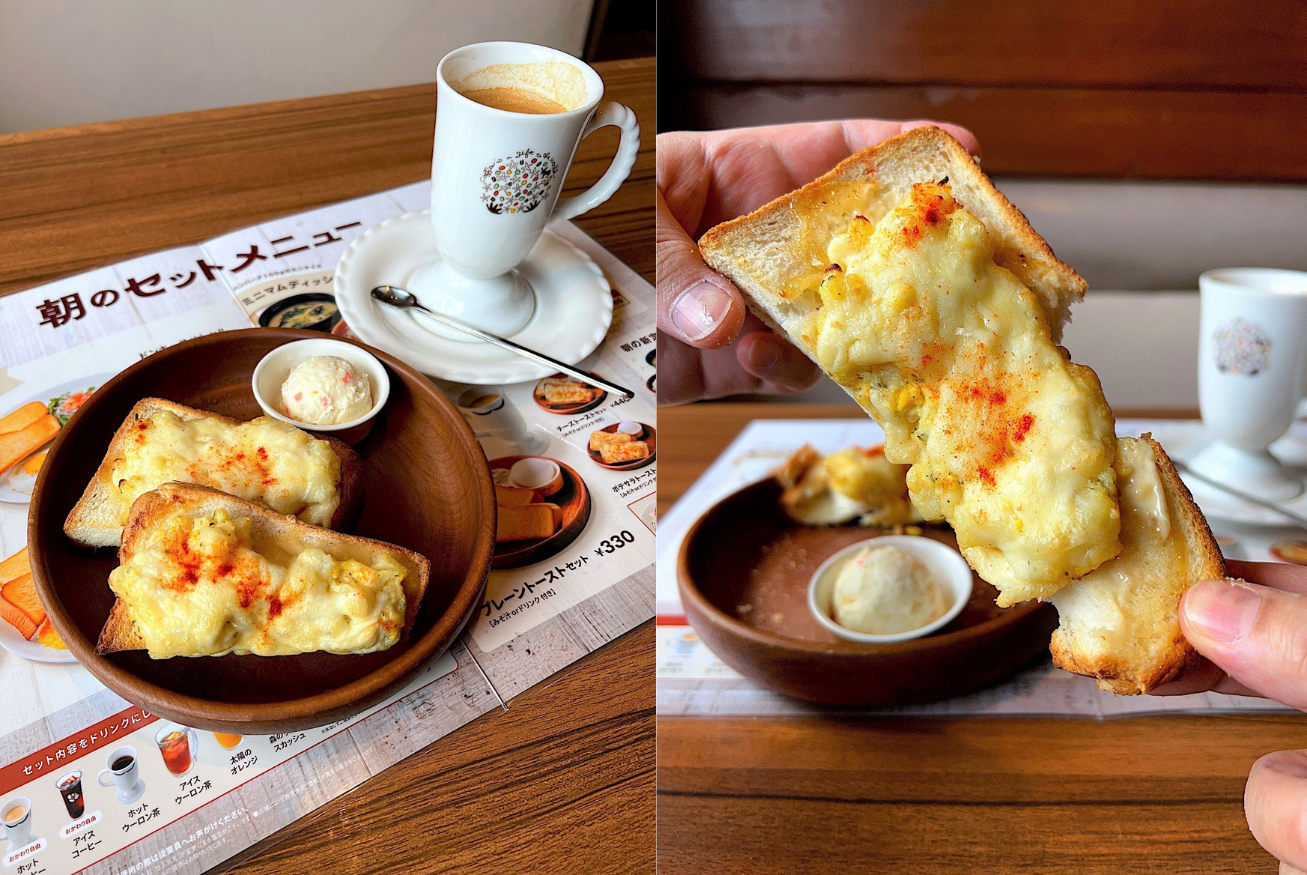 びっくりドンキーのおすすめランチセット「ポテサラトーストセット」