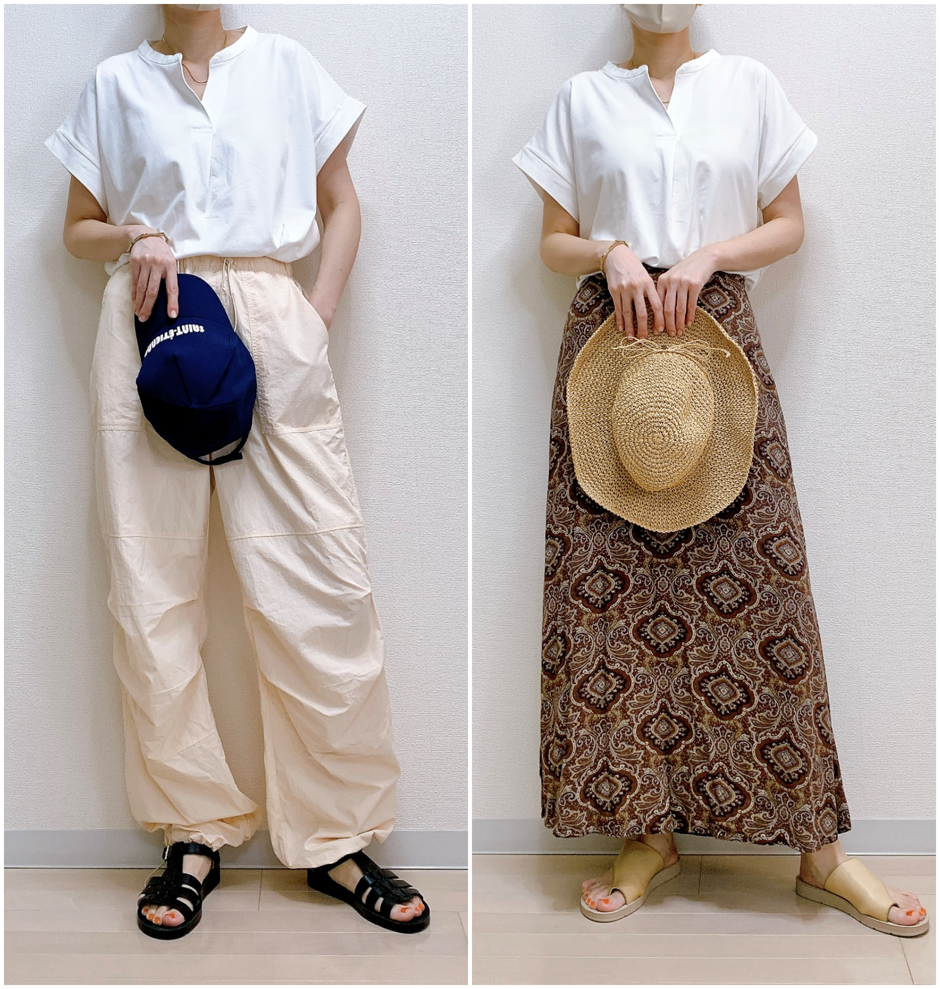 ワークマンのおすすめのレディースアイテム「レディースシーンレスカットブラウス」