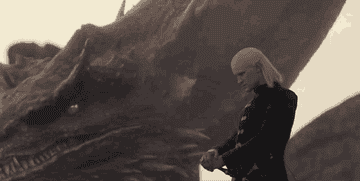 Daemon and dragon, Caraxes, in &quot;House of the Dragon&quot;
