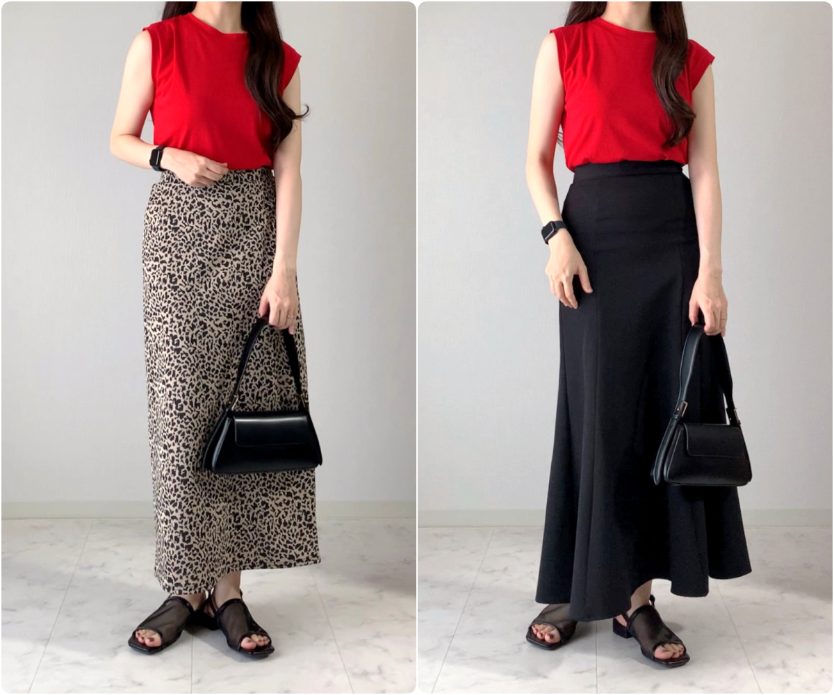 しまむらのおすすめトップス「CスムスフレンチスリーブT」