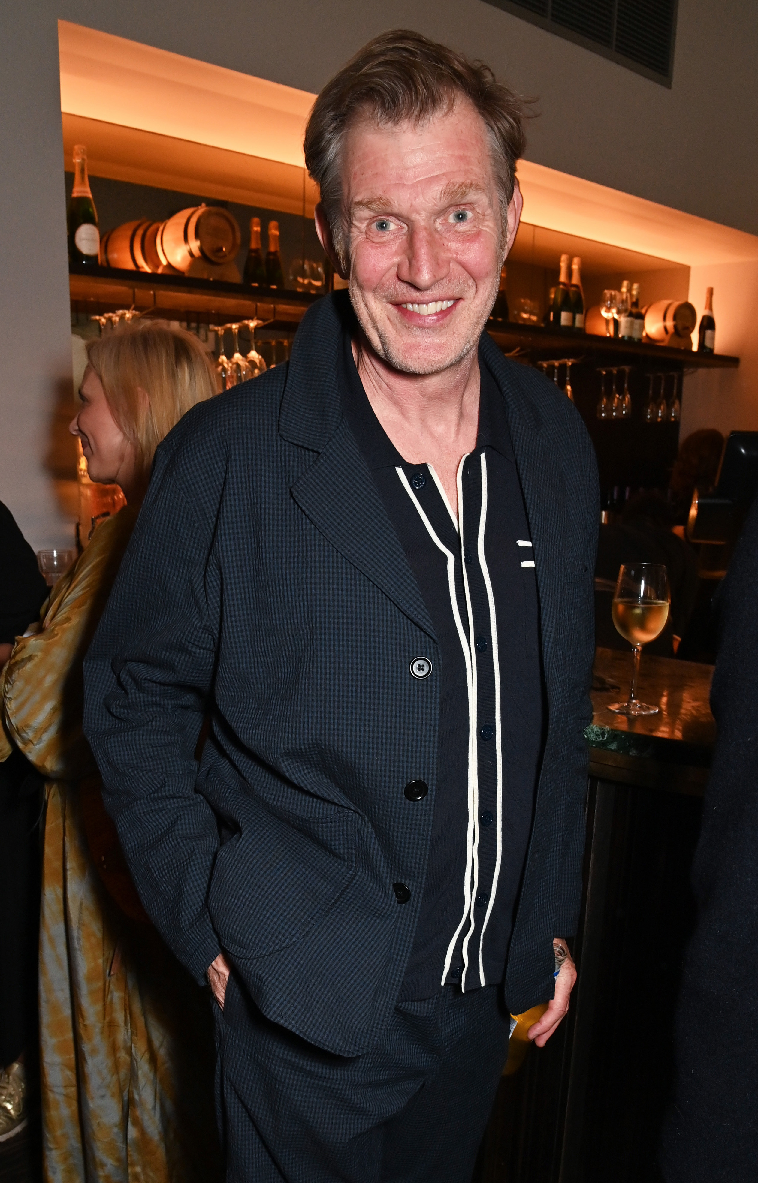Jason Flemyng in dark clothing at an event in London, England