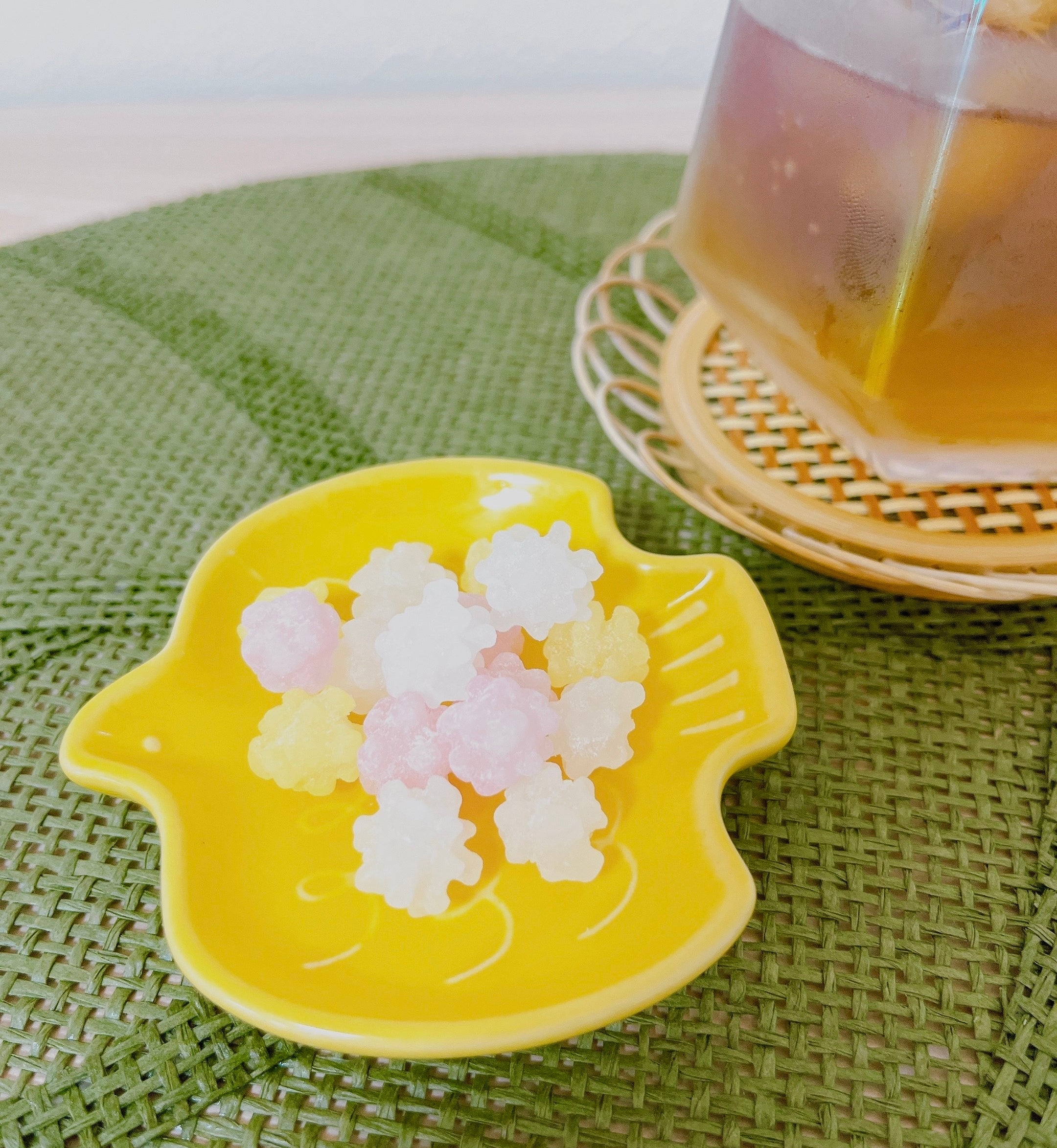 DAISO（ダイソー）のおしゃれ食器「豆皿（とり、イエロー、約8cm）」